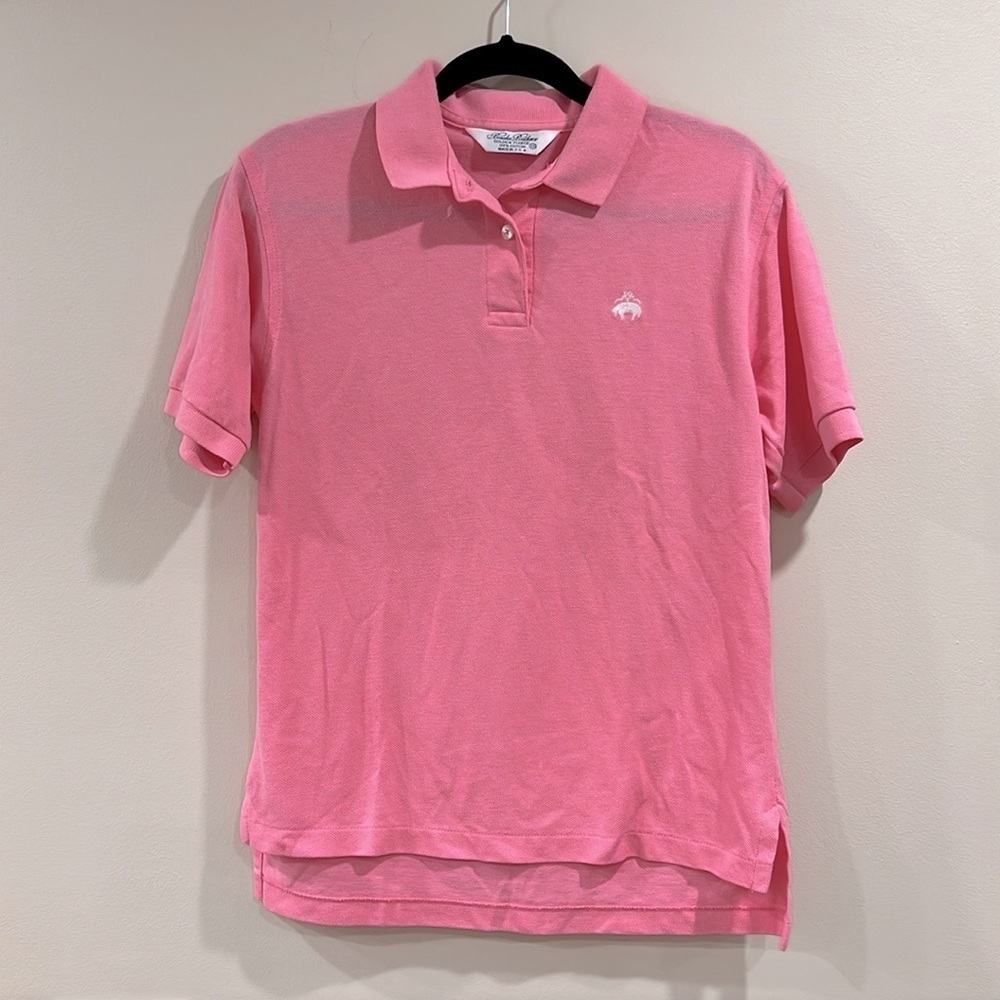 🔥Brooks Brothers Pink Polo Shirt Classic Cotton Blend🔥